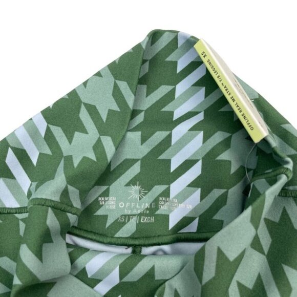 NWT OFFLINE By Aerie Real Me Xtra High Rise Houndstooth 7/8 Legging XS - Picture 5 of 7